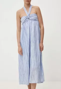 Answear Lab rochie din in midi, evazati imagine