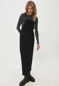 Answear Lab rochie jeans culoarea negru, maxi, drept imagine