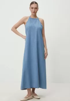 Answear Lab rochie jeans maxi, evazati imagine