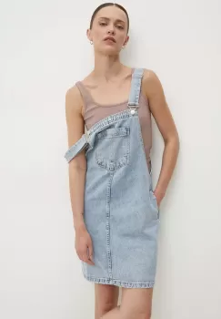 Answear Lab rochie jeans mini, drept imagine