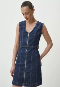Answear Lab rochie jeans mini, evazati imagine