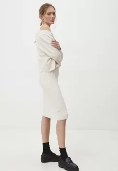 Answear Lab rochie si cardigan culoarea bej imagine