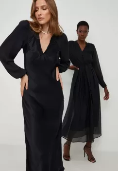 Answear Lab rochie X limited collection NO SHAME culoarea negru, maxi, drept imagine