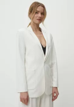 Answear Lab sacou culoarea alb, un singur rand de nasturi, modelator imagine