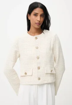 Answear.LAB sacou culoarea bej, un singur rand de nasturi, modelator imagine