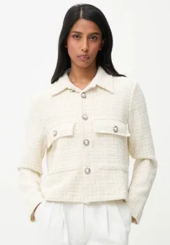 Answear.LAB sacou culoarea bej, un singur rand de nasturi, modelator imagine