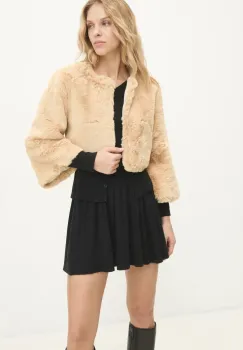 Answear Lab sacou culoarea bej, un singur rand de nasturi, neted imagine