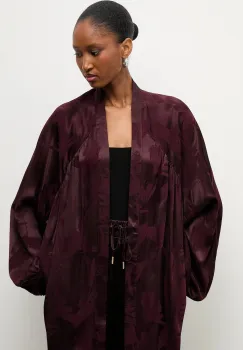 Answear.LAB sacou culoarea bordo, desfacut, modelator imagine