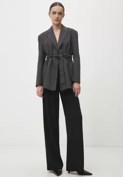 Answear Lab sacou culoarea gri, un singur rand de nasturi, modelator imagine