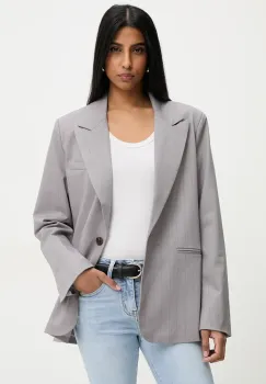 Answear Lab sacou culoarea gri, un singur rand de nasturi, modelator imagine