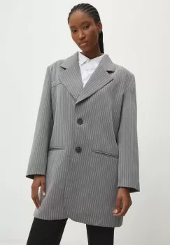 Answear Lab sacou culoarea gri, un singur rand de nasturi, modelator imagine