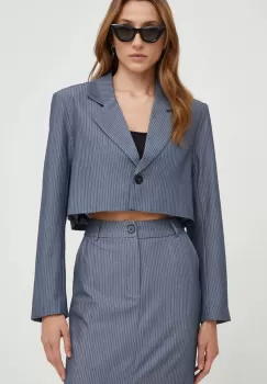 Answear Lab sacou culoarea gri, un singur rand de nasturi, modelator imagine