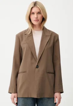 Answear Lab sacou culoarea maro, oversize, neted imagine