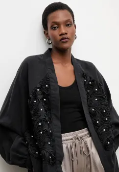 Answear.LAB sacou culoarea negru, desfacut imagine