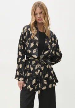 Answear Lab sacou culoarea negru, oversize, modelator imagine