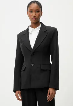 Answear.LAB sacou culoarea negru, un singur rand de nasturi, neted imagine
