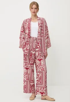 Answear Lab sacou si pantaloni culoarea rosu imagine