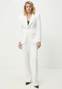 Answear Lab sacou si pantaloni femei, culoarea alb imagine