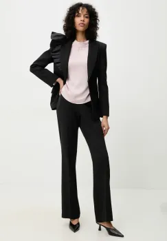 Answear Lab sacou si pantaloni femei, culoarea negru imagine