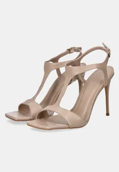 Answear Lab sandale de piele culoarea bej imagine
