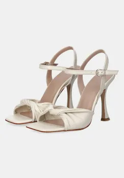 Answear Lab sandale de piele culoarea bej imagine
