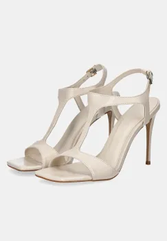 Answear Lab sandale de piele culoarea bej imagine