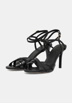 Answear Lab sandale de piele culoarea negru imagine