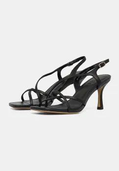 Answear Lab sandale de piele culoarea negru imagine