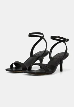 Answear Lab sandale de piele culoarea negru imagine