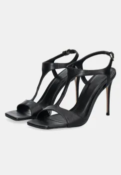 Answear Lab sandale de piele culoarea negru imagine