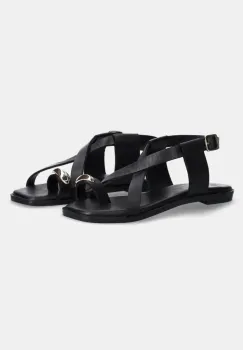 Answear Lab sandale de piele femei, culoarea negru imagine