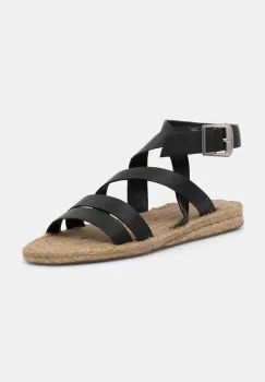 Answear Lab sandale de piele femei, culoarea negru imagine