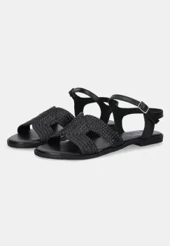Answear Lab sandale de piele femei, culoarea negru imagine