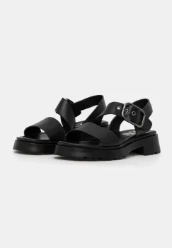 Answear Lab sandale de piele femei, culoarea negru imagine