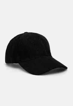 Answear Lab sapca de baseball din catifea culoarea negru, neted imagine