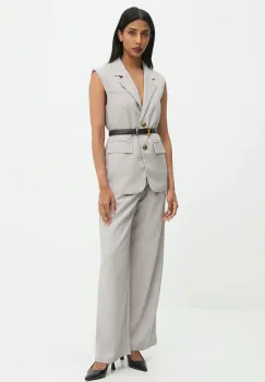 Answear.LAB set - vesta si pantaloni culoarea gri imagine