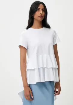 Answear Lab tricou culoarea alb imagine