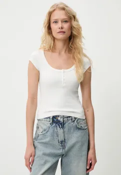 Answear Lab tricou culoarea alb imagine