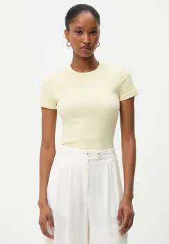 Answear Lab tricou culoarea galben imagine