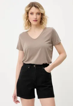 Answear Lab tricou culoarea maro imagine