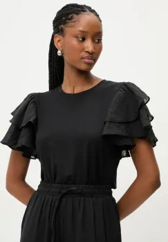 Answear Lab tricou de in femei, culoarea negru imagine