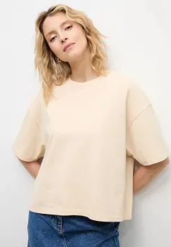 Answear.LAB tricou din bumbac culoarea bej imagine