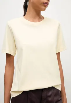 Answear.LAB tricou din bumbac culoarea galben imagine