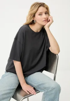 Answear.LAB tricou din bumbac culoarea gri imagine
