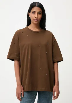 Answear.LAB tricou din bumbac culoarea maro imagine