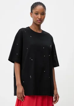 Answear.LAB tricou din bumbac culoarea negru imagine