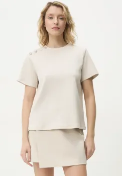 Answear Lab tricou femei, culoarea bej imagine