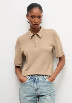 Answear.LAB tricou polo culoarea bej imagine