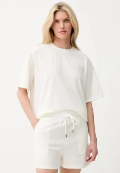 Answear Lab tricou si pantaloni scurti culoarea alb imagine