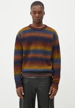 Aries pulover din amestec de lana Boucle Space Dye Knit imagine